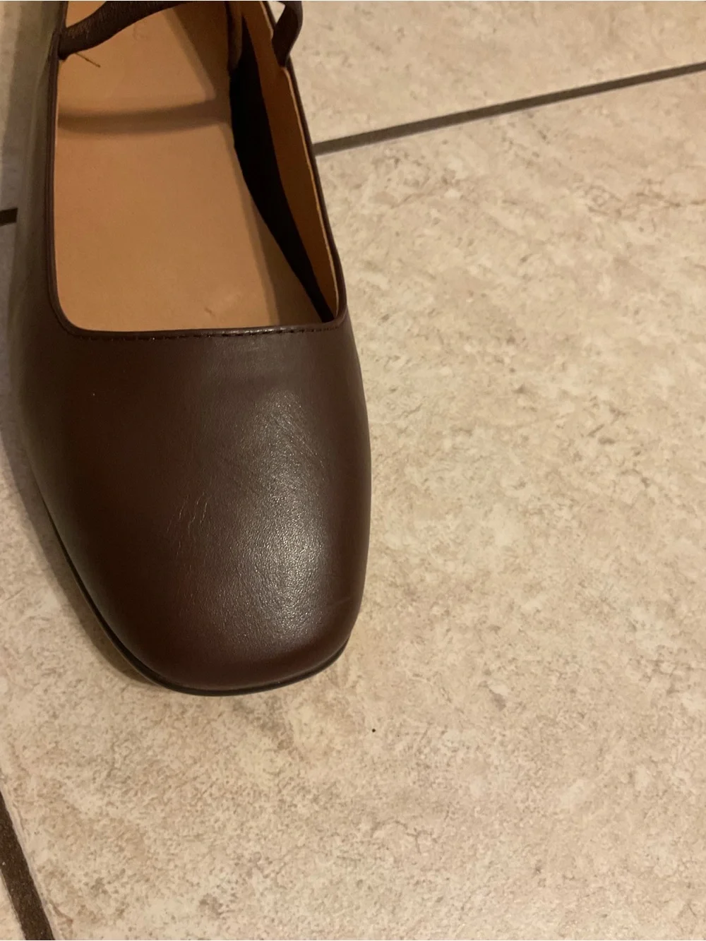 Madewell Greta Ballet Flat- Chocolate Raisin - Picture 4 of 5